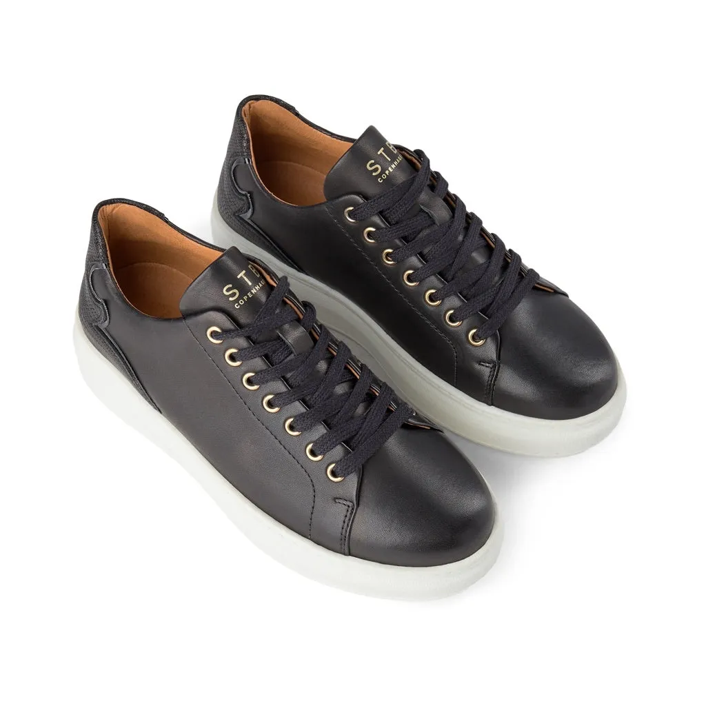 Adina Læder Sneaker - BLACK