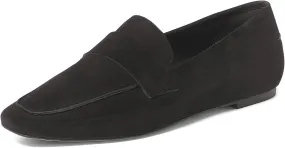 Anthony Veer Nancy Suede Loafers for Women | Handcrafted from Italian Leather | Piping Apron Detail | Contouring Ortholite Bedded Insoles | Stacked Leather Heel