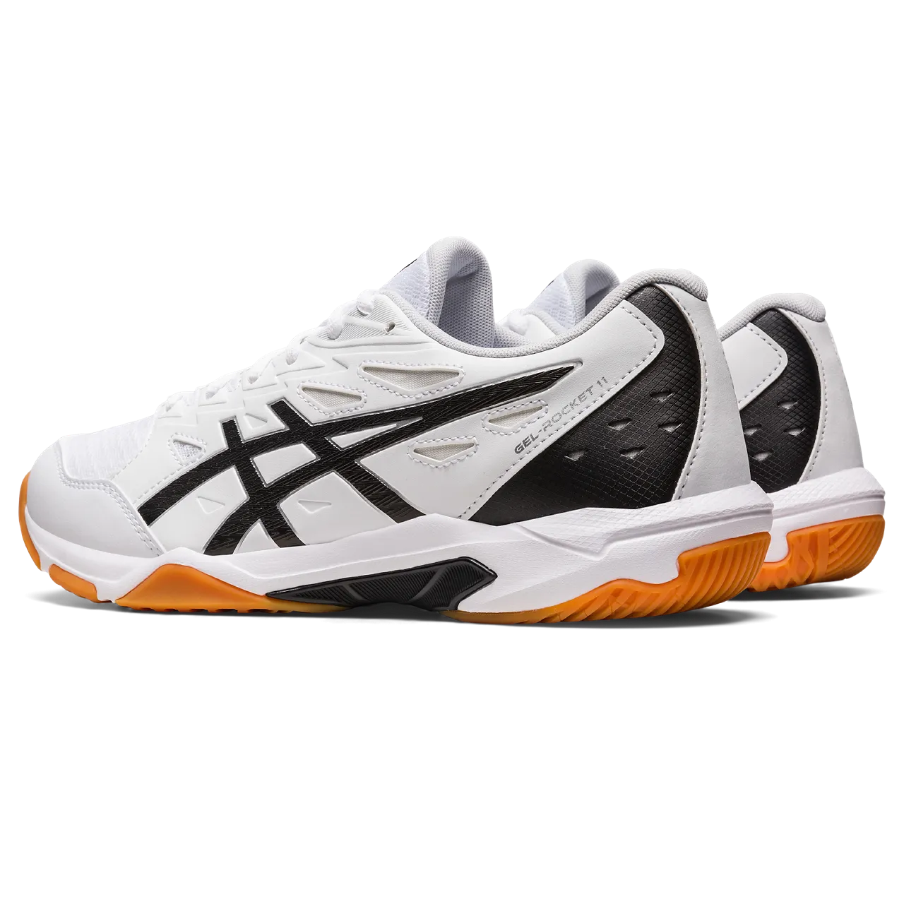 Asics Men's Gel Rocket 11 Indoor Court Shoes White Pure Silver