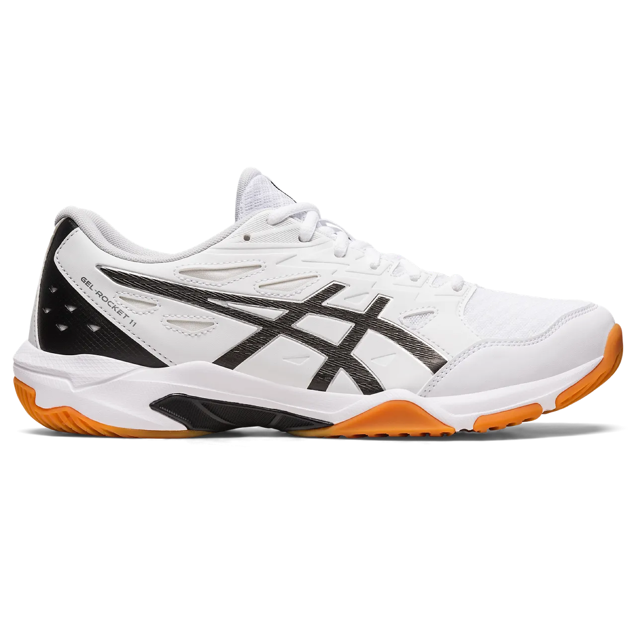 Asics Men's Gel Rocket 11 Indoor Court Shoes White Pure Silver