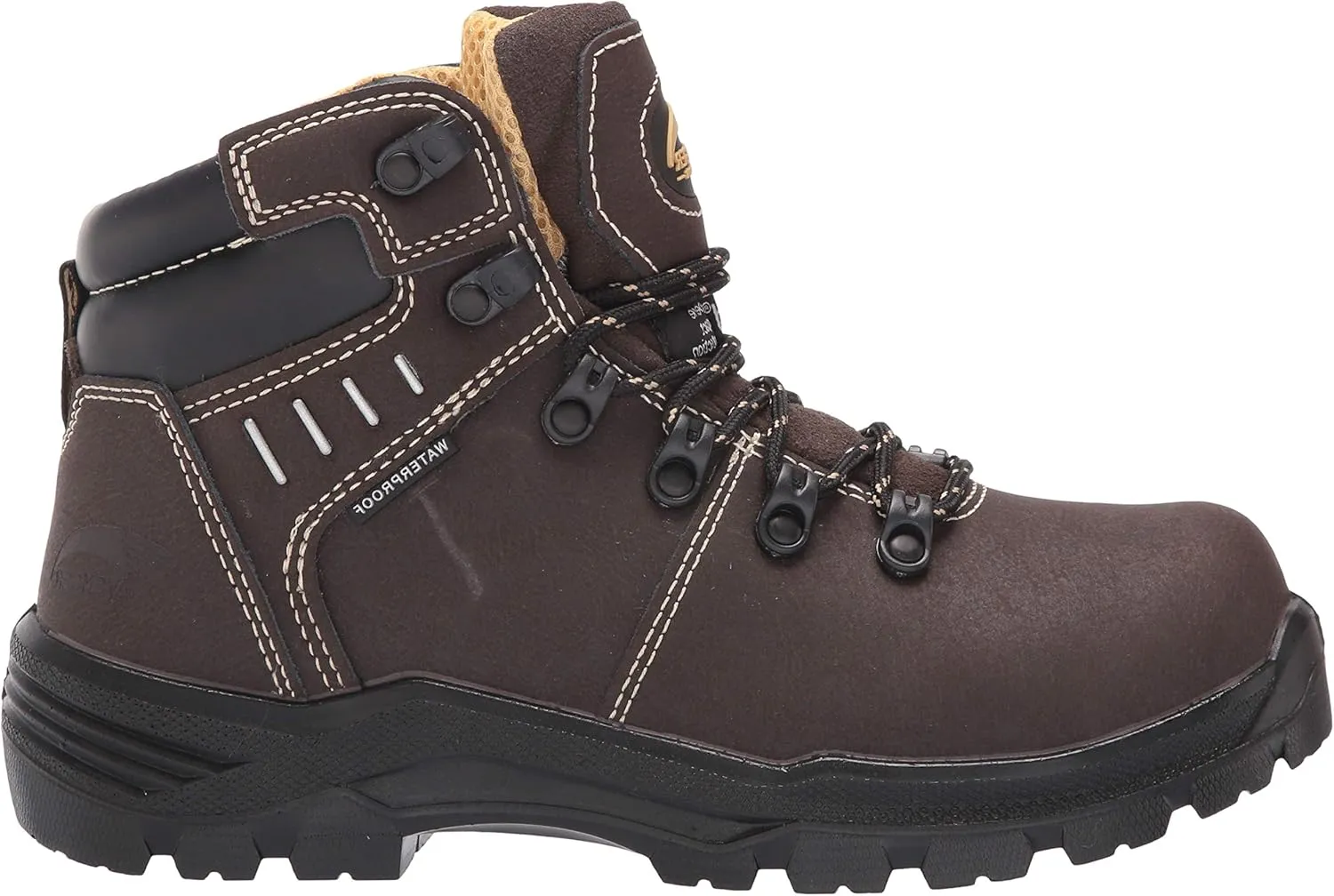 Avenger Work Boots Women's Foundation Internal Metatarsal Guard 6" Leather Carbon Toe Puncture Resistant Waterproof Eh Work Boots