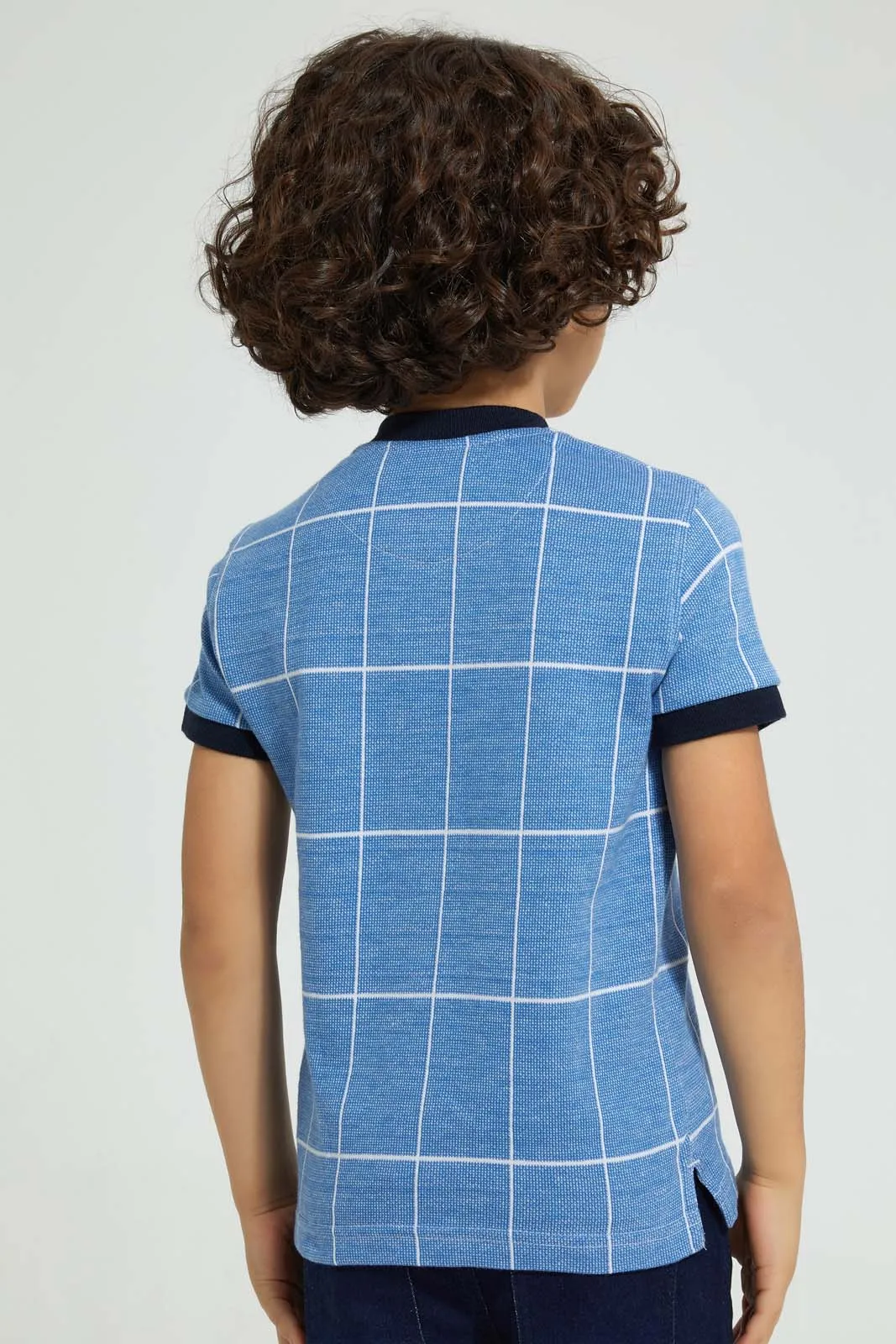 Blue Checkered T-Shirt