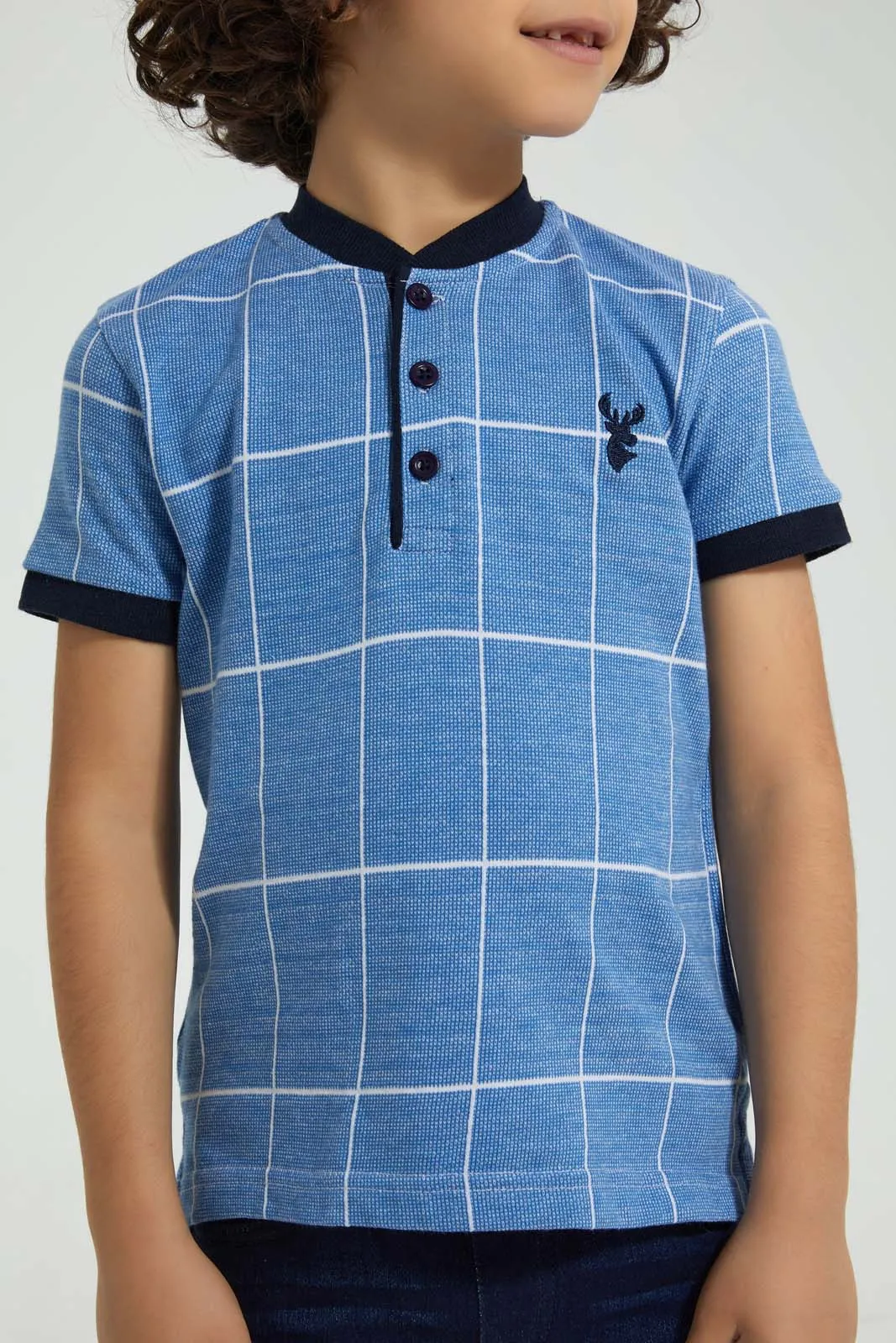 Blue Checkered T-Shirt
