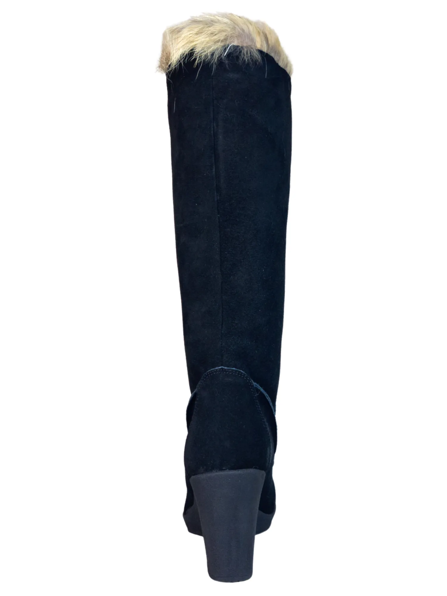 Botas de Invierno de Cuña de Piel Gamuza/Pelo de Zorro para Mujer 'Bearpaw' - ID: 7133