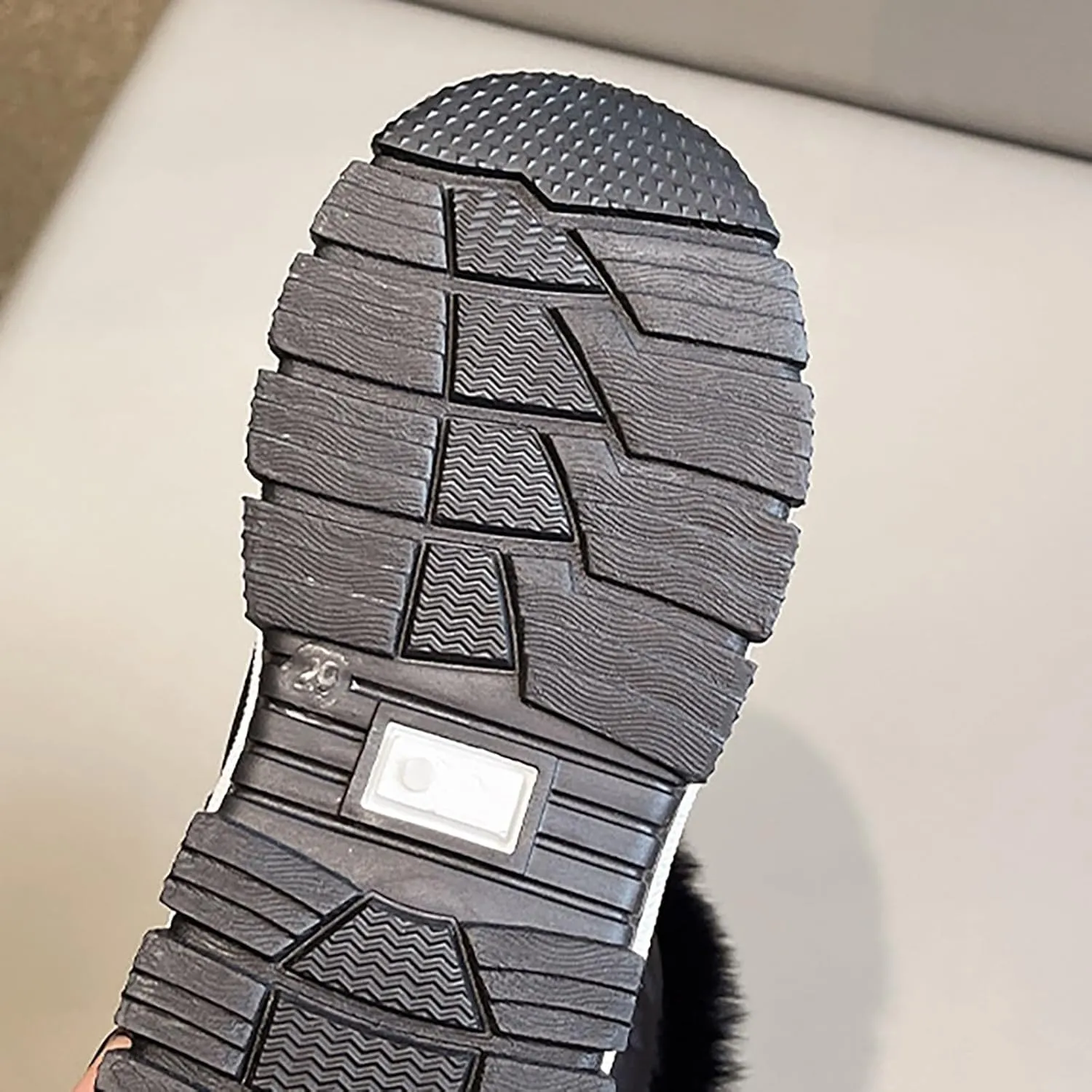 Boys Girls Snow Boots Outdoor Warm Cozy Anti-Slip Mid Calf Faux Fr ining Insulated Shoes for Little/Big Kids