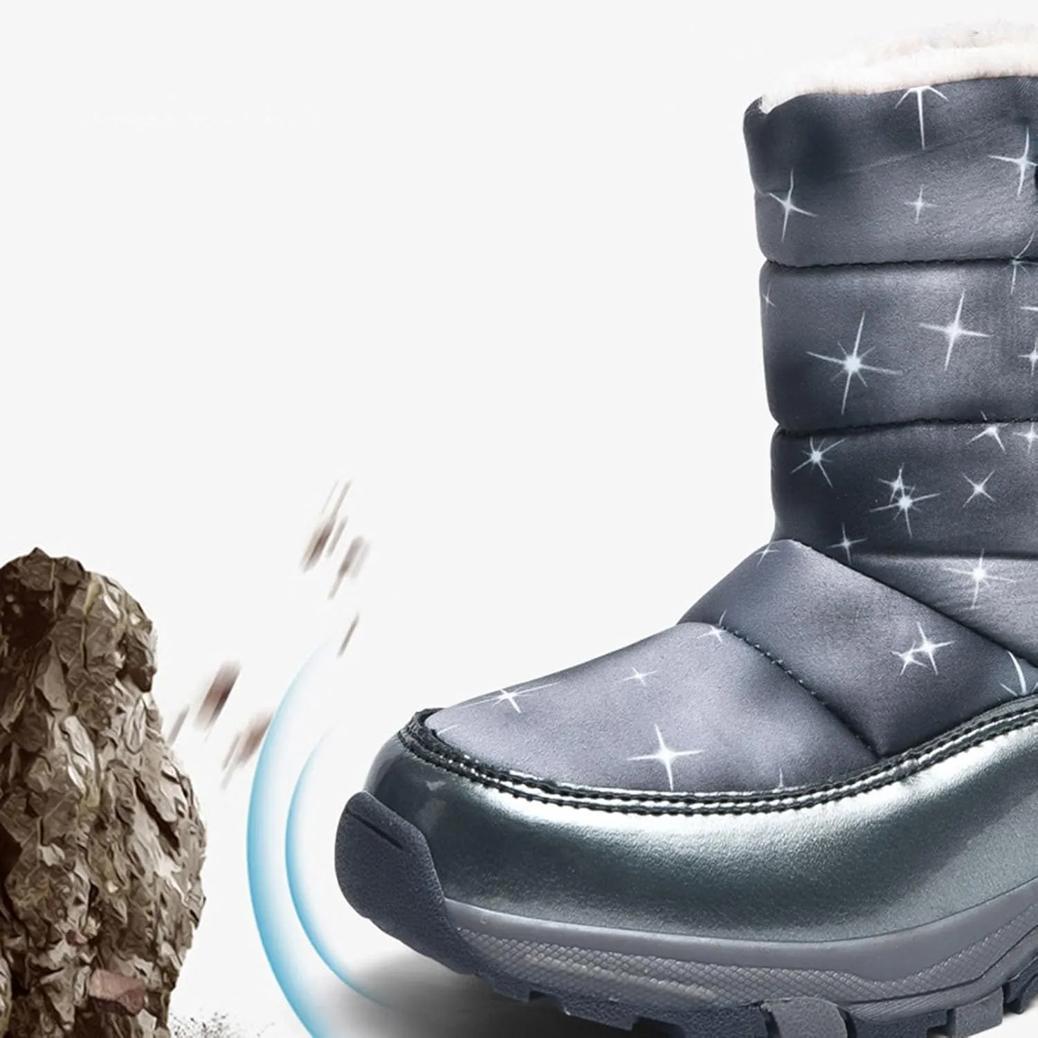 Children's Snow Boots Girls Cotton Boots Boys Padded Warm Winter Boots Cotton Boots Toddler Light up 12 Month Shoes