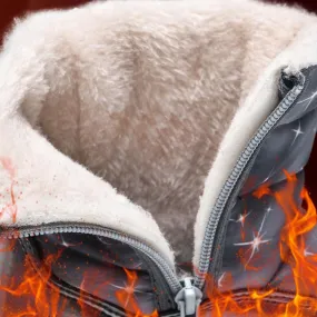 Children's Snow Boots Girls Cotton Boots Boys Padded Warm Winter Boots Cotton Boots Toddler Light up 12 Month Shoes