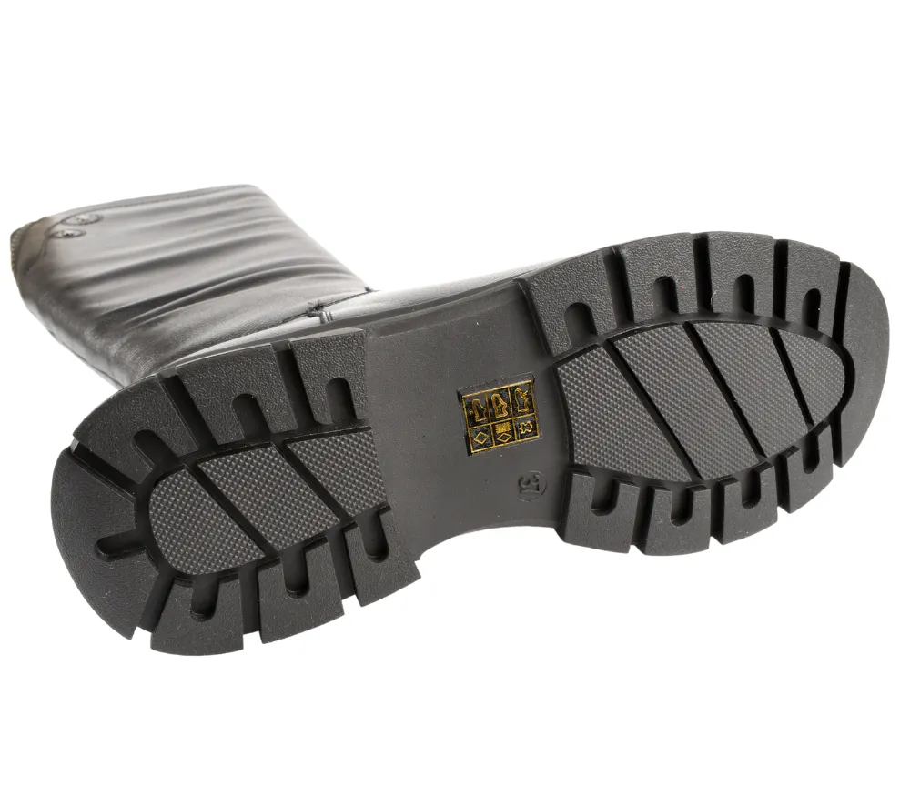 Cizme casual, dama, KARISMA, DL30031 negru, piele naturala