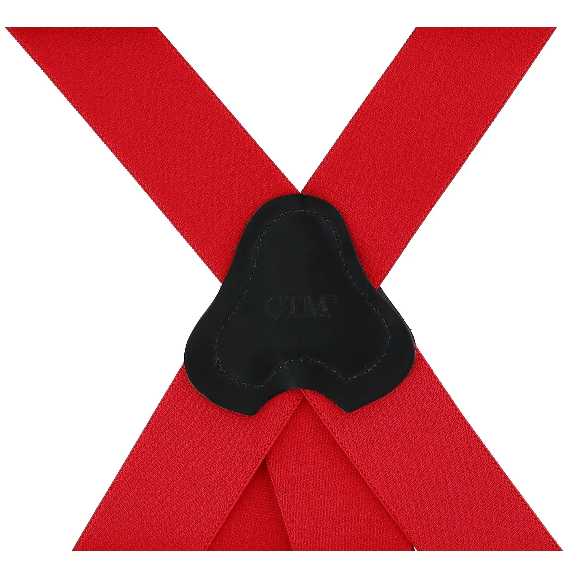 CTM® Men's Elastic Clip-End 2 Inch Fireman Suspenders
