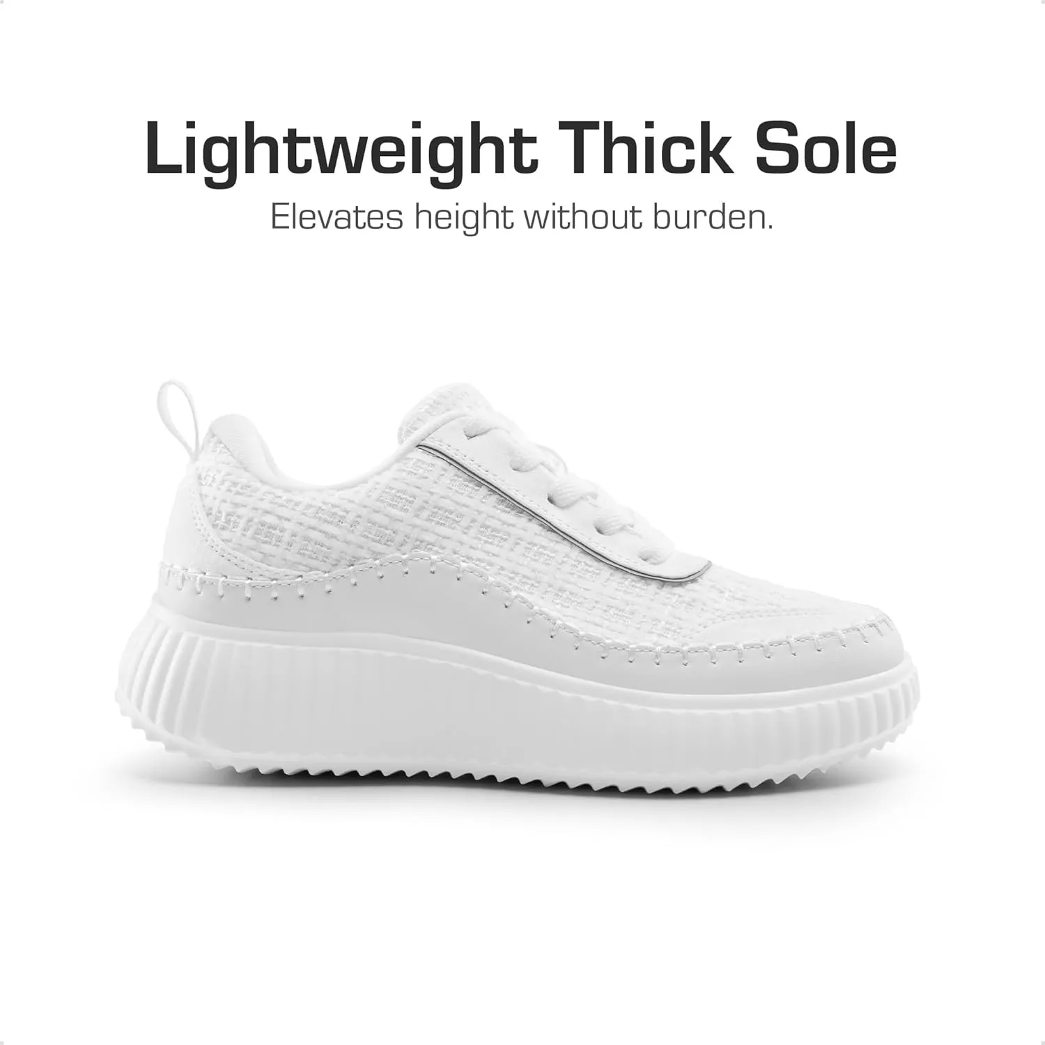 DREAM PAIRS Girls Fashion Sneakers Tennis Shoes Kids Platform Lightweight Lace Up Casual Walking Shoes