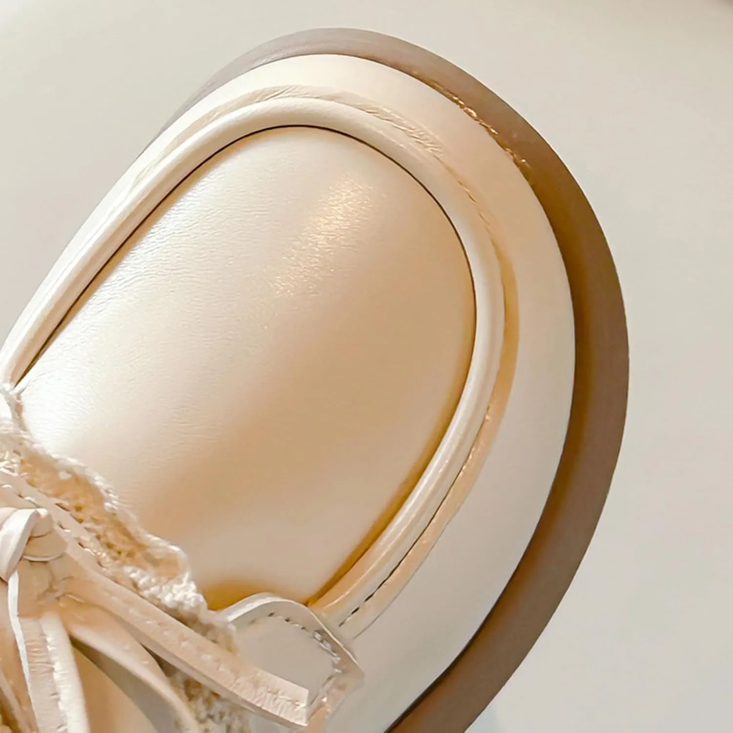 Girls Plush Liner Ankle Boots Toddler Leather Lace up Snow Boots Comfortable Warm Walking Boots Outdoor