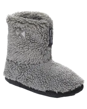 Gosling Snow Tipped Sherpa Slipper Boots in Washed Grey
