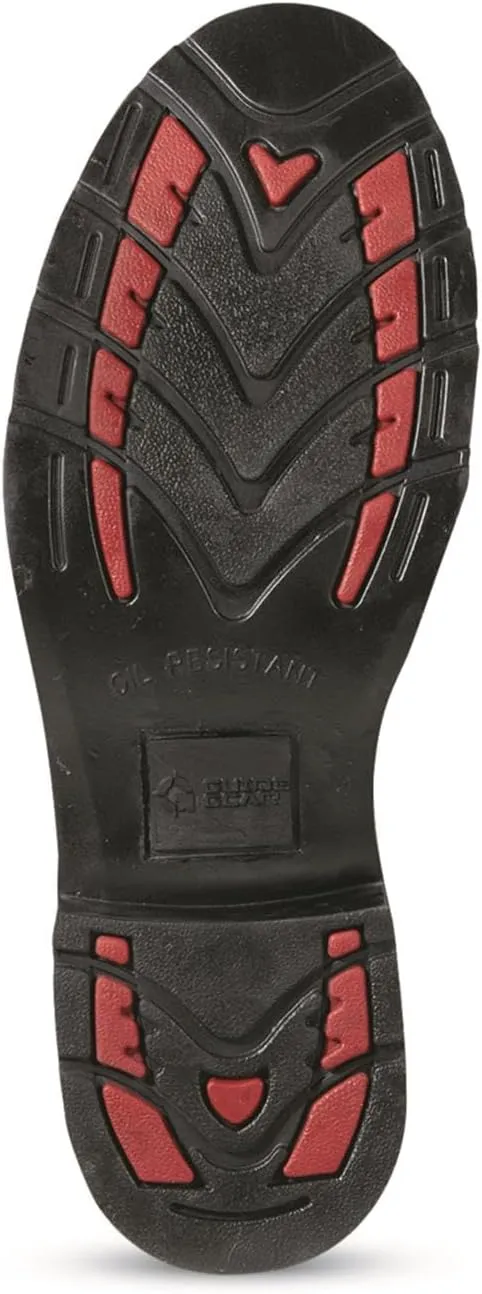 Guide Gear Men's Western Work 2.0 Pull-On Work Boots; Leather Uppers, Rubber Sole
