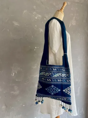 Handwoven Embroidered Monk Bag