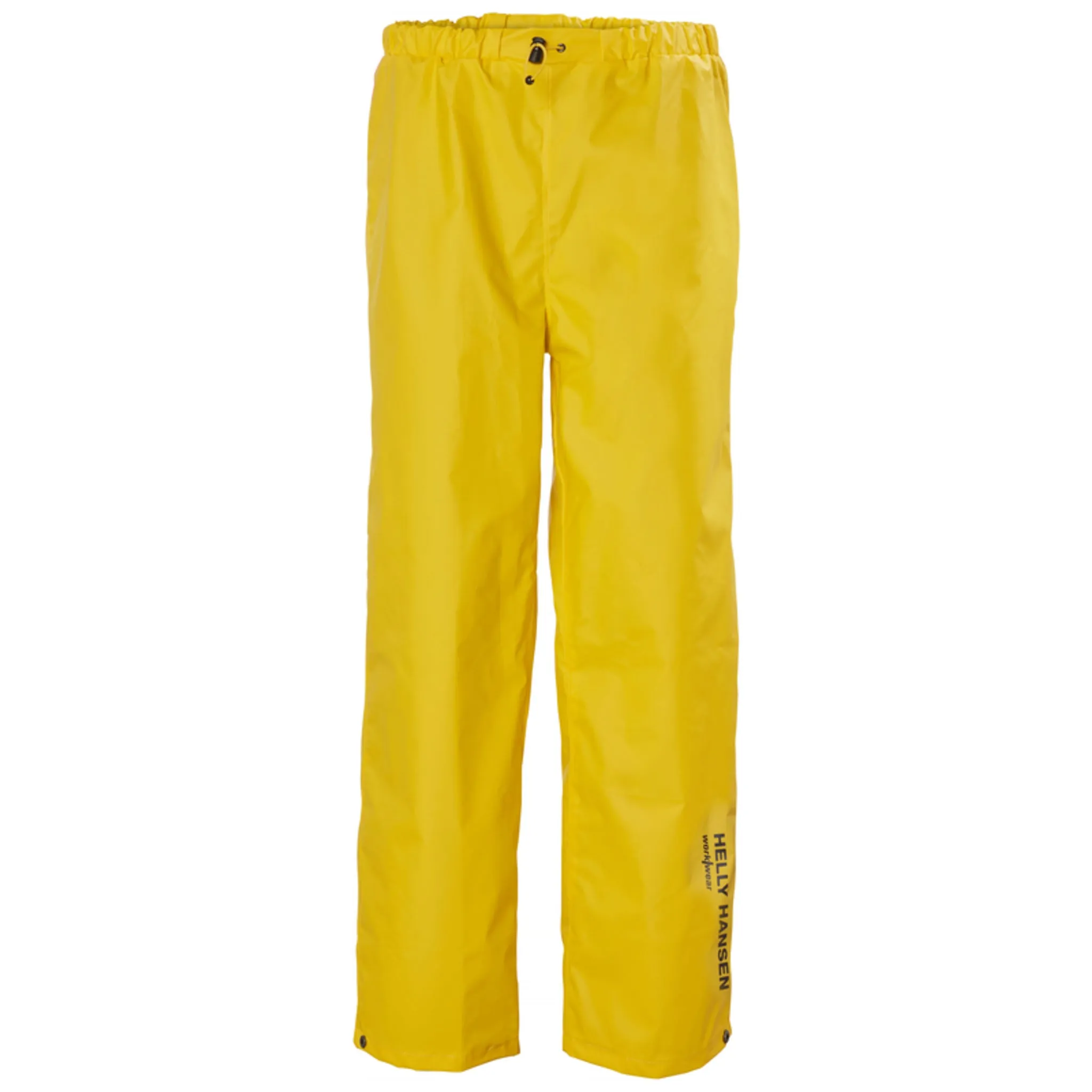 Helly Hansen Men's Rain Work Pants 70429 Mandal - PVC Coated Poly, Waterproof, Durable, Pull-On, Adjustable Waist, Micro-Welded Seams, Fishing, Construction | Sizes S-4XL