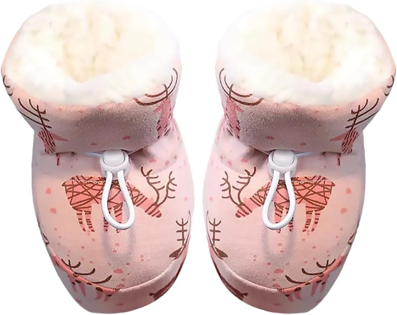 Infant Booties 612 Months Lined Fuzzy Boots, Baby Boy Boots 2024 Warm Baby Boots With Drawstring Baby Winter Snow