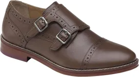 Johnston & Murphy Big Kid Conard Double Monk Boys Slip-On Dress Shoe