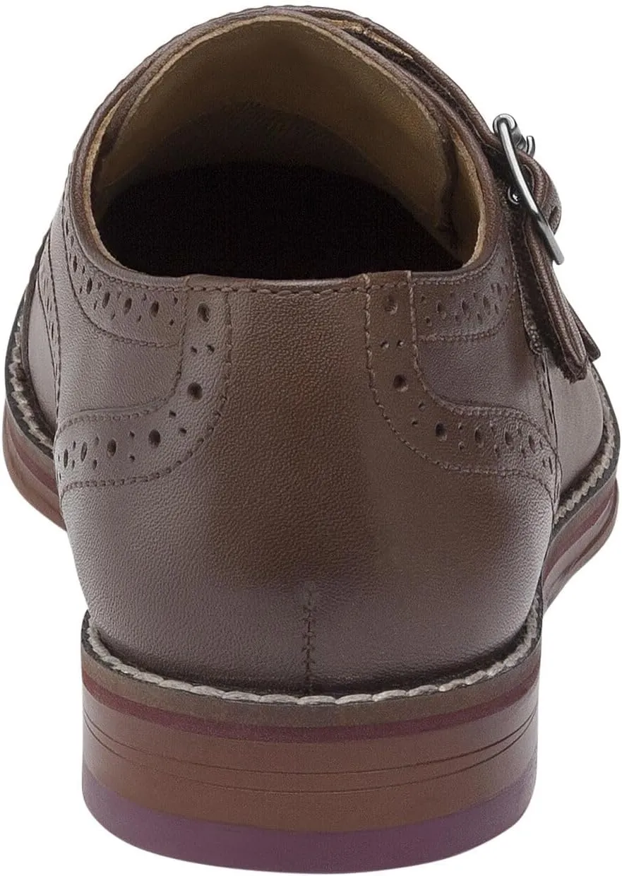 Johnston & Murphy Big Kid Conard Double Monk Boys Slip-On Dress Shoe