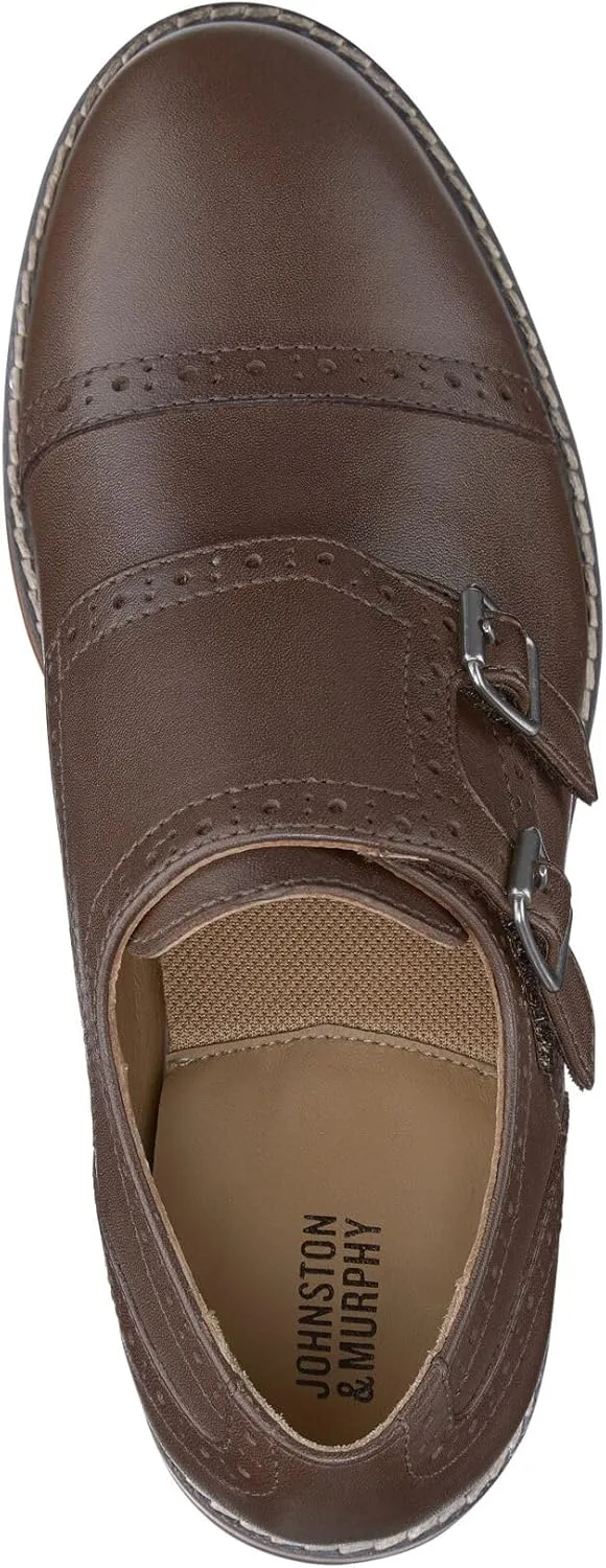 Johnston & Murphy Big Kid Conard Double Monk Boys Slip-On Dress Shoe