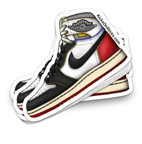 Jordan 1 "Union Black Toe" Sneaker Sticker