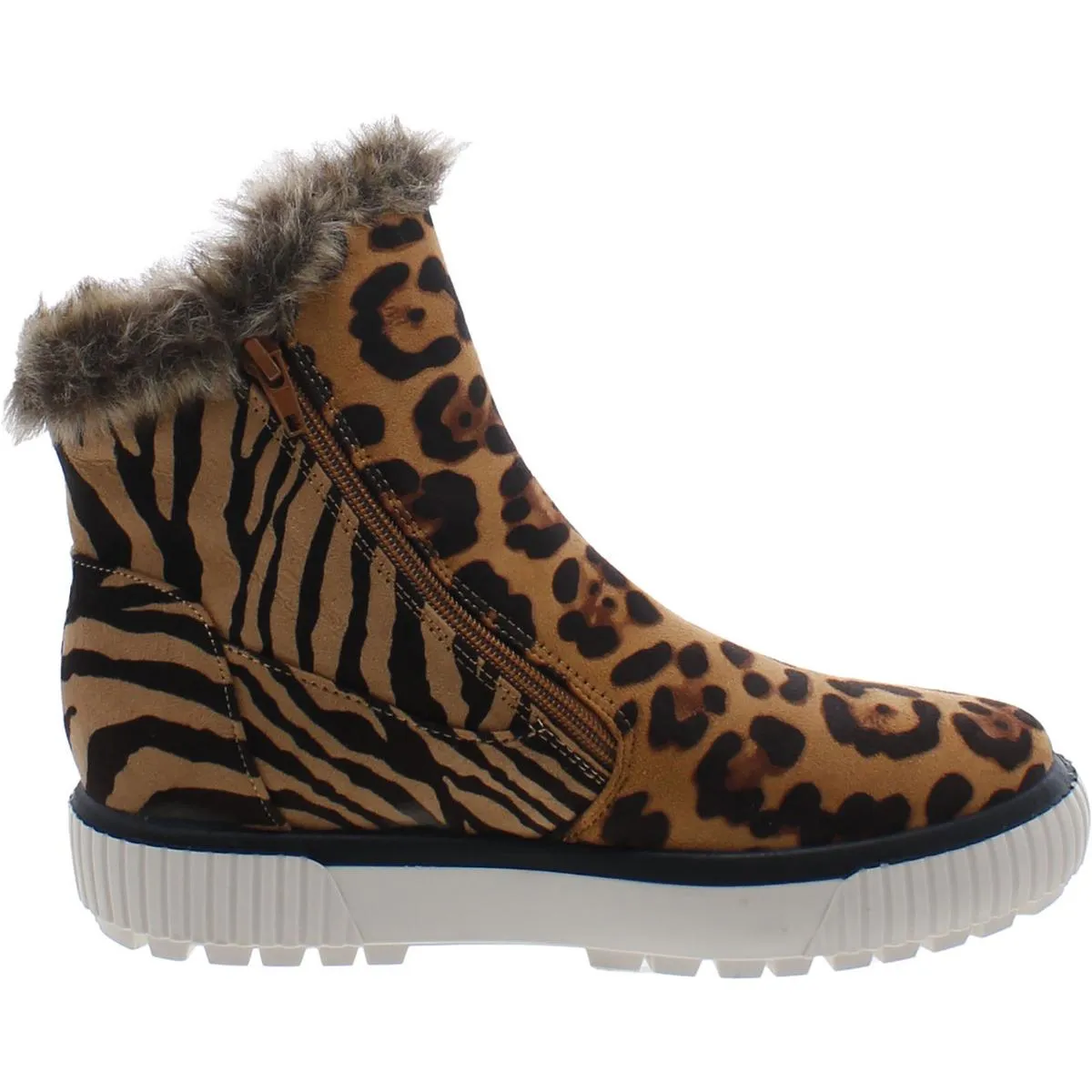 Journee Collection Womens Jezzy Faux Suede Winter & Snow Boots