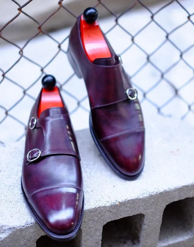 Kent - MTO - Plum Museum Calf - TMG Last - Single Leather Sole