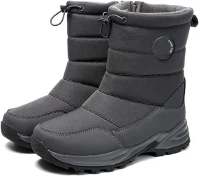 Ladmiple Winter Boots For Women Waterproof Snow Wide Width Warm Fur Lined Ankle Booties Outdoor Comfortable Shoes for Ladies