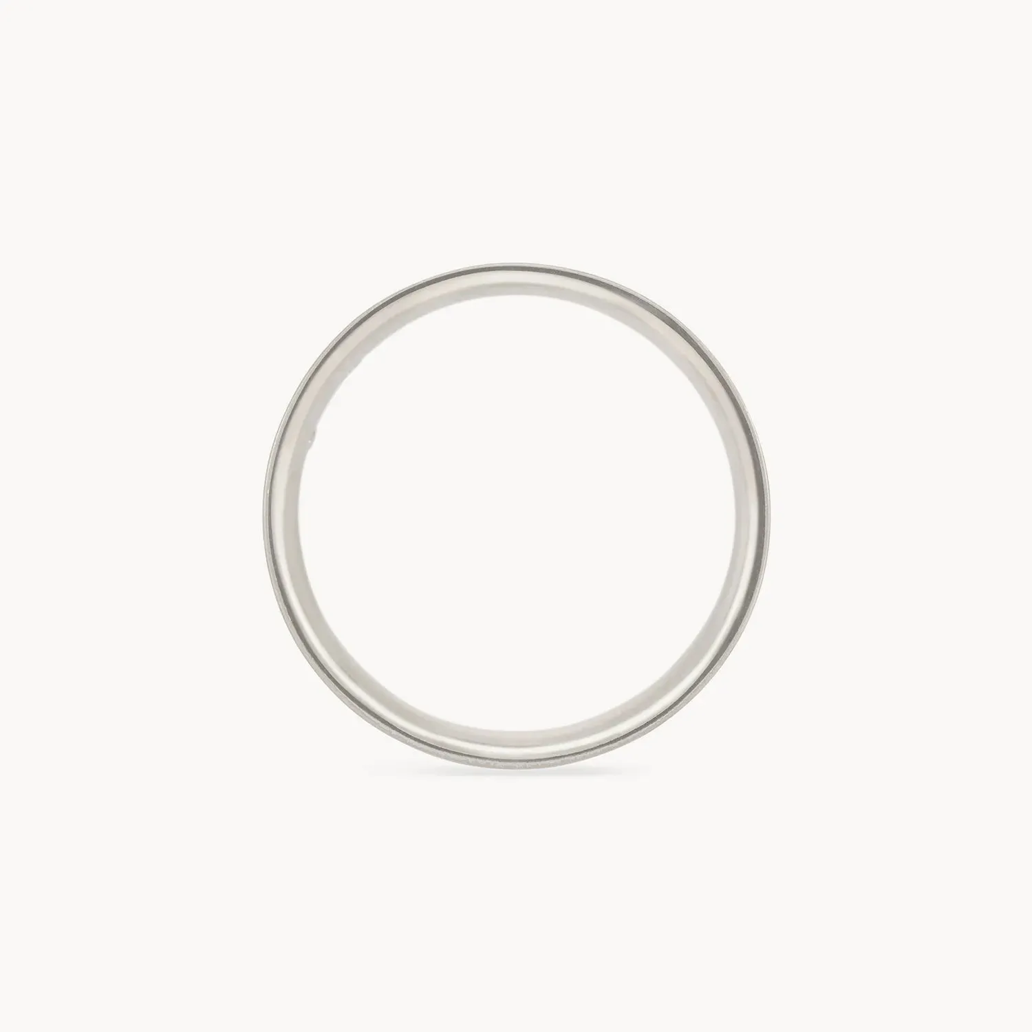 Larger everlast band polished - 14k white gold, polished