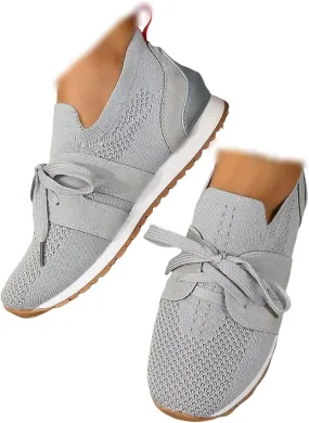 Lausiuoe Slip On Sneakers Women Arch Support Walking Shoes Comfort Light Weight Mesh Tennis Running Gym Fashion Sneakers 2025