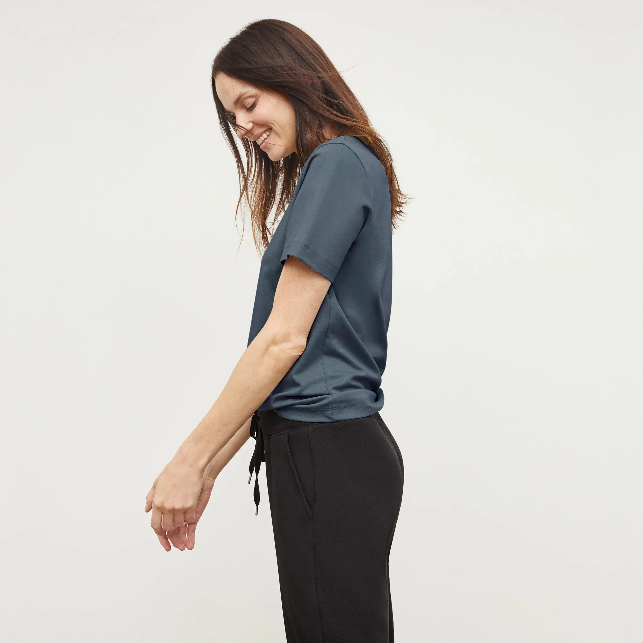Leslie T-Shirt - Pima Cotton :: Deep Sea
