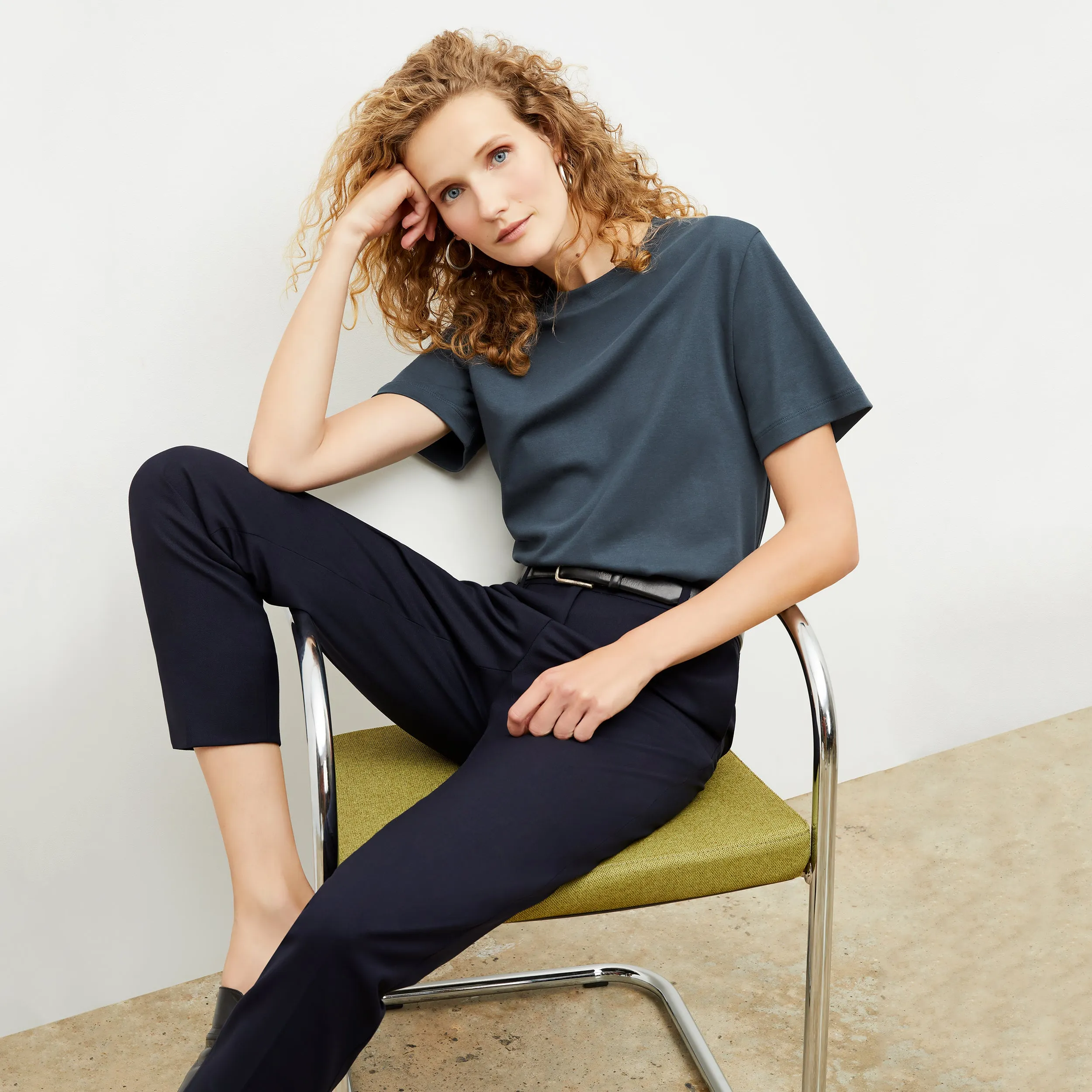 Leslie T-Shirt - Pima Cotton :: Deep Sea