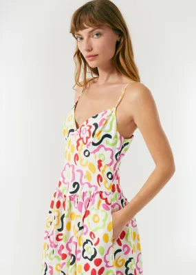 Linen Sophie Dress | Painted Bloom