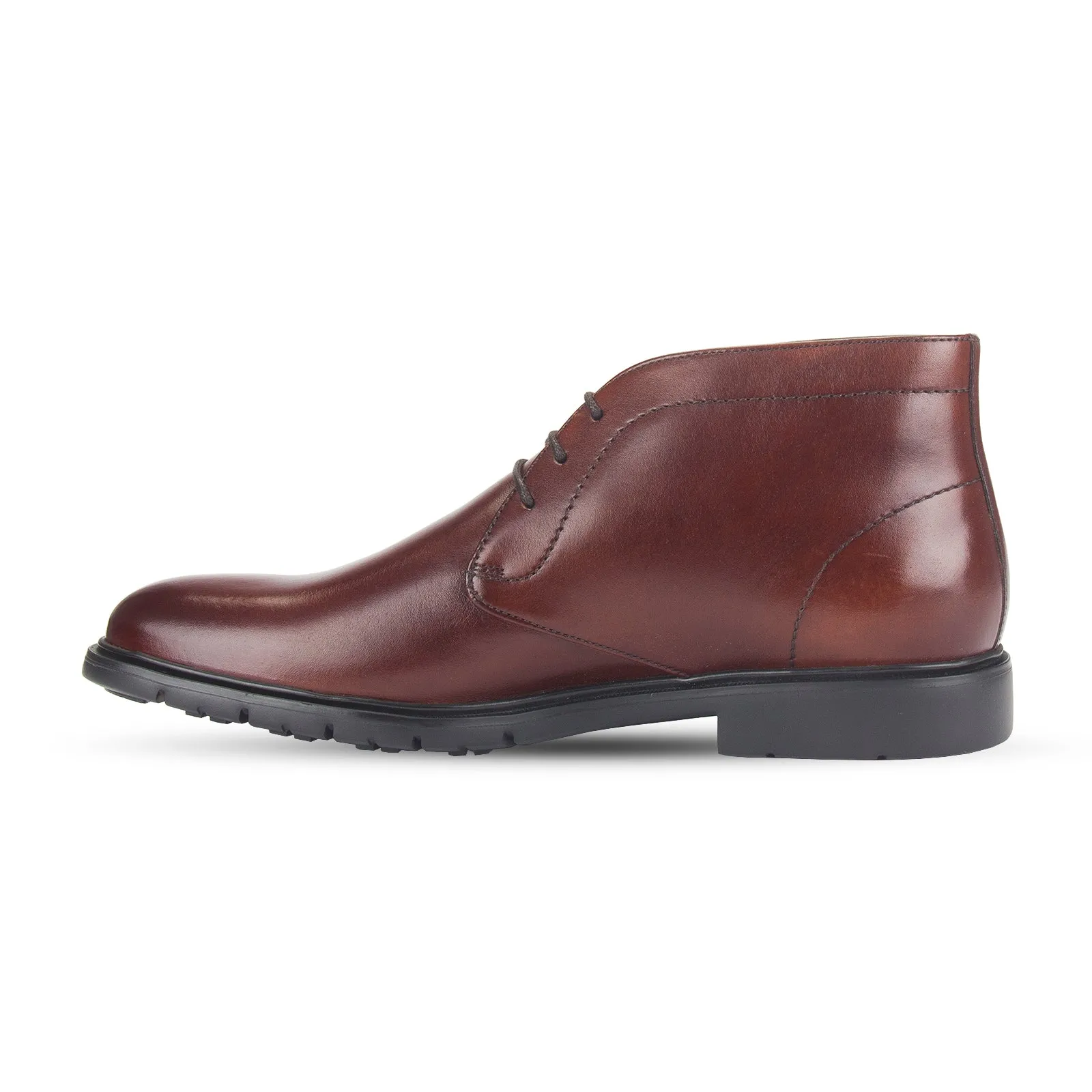 Men Formal Lace-Up Mid-Top Shoe