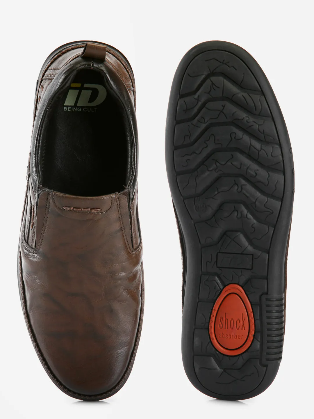 Men's Brown Dual Tone Comfort Slip On (ID1113)