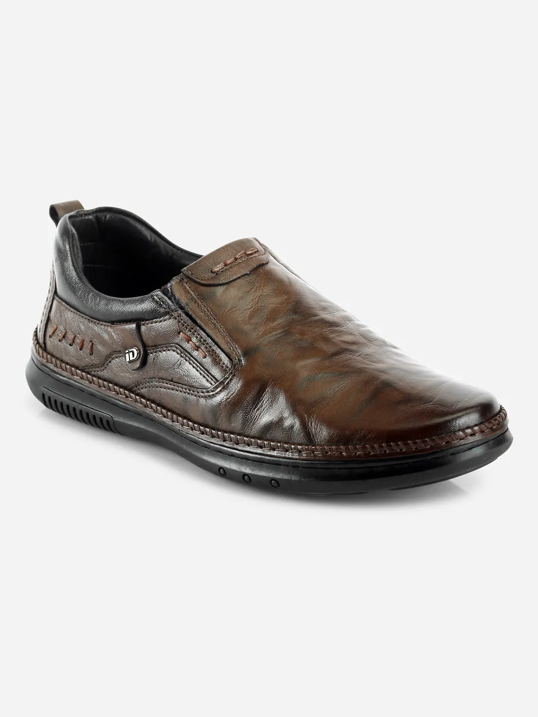 Men's Brown Dual Tone Comfort Slip On (ID1113)