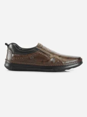 Men's Brown Dual Tone Comfort Slip On (ID1113)