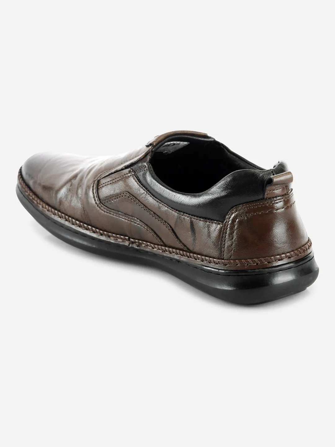 Men's Brown Dual Tone Comfort Slip On (ID1113)