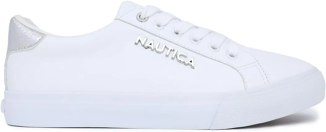 Nautica Women's Fashion Court Sneakers - Lace-Up Casual Tennis Shoes for Ladies