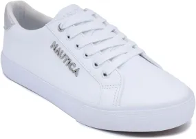 Nautica Women's Fashion Court Sneakers - Lace-Up Casual Tennis Shoes for Ladies