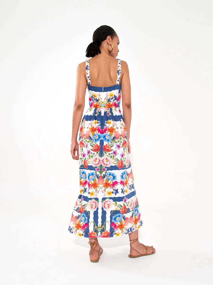 Ninet Cotton Midi Dress - Antheia Placement