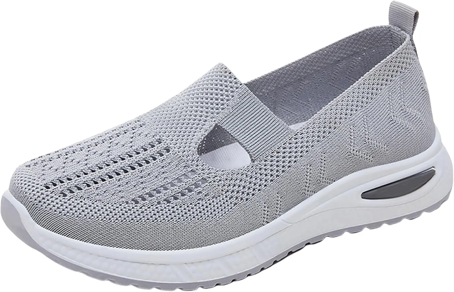 Orthopedic Shoes for Women Woven Orthopedic Slip On Shoes Women Mesh Breathable Casual Shoes Trendy Waterproof Sneakers Steel Toe Tennis Shoe Trainers Shoe