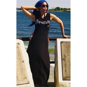 PepperDem Maxi Hooded Dress, #LAGOS Détail at Back