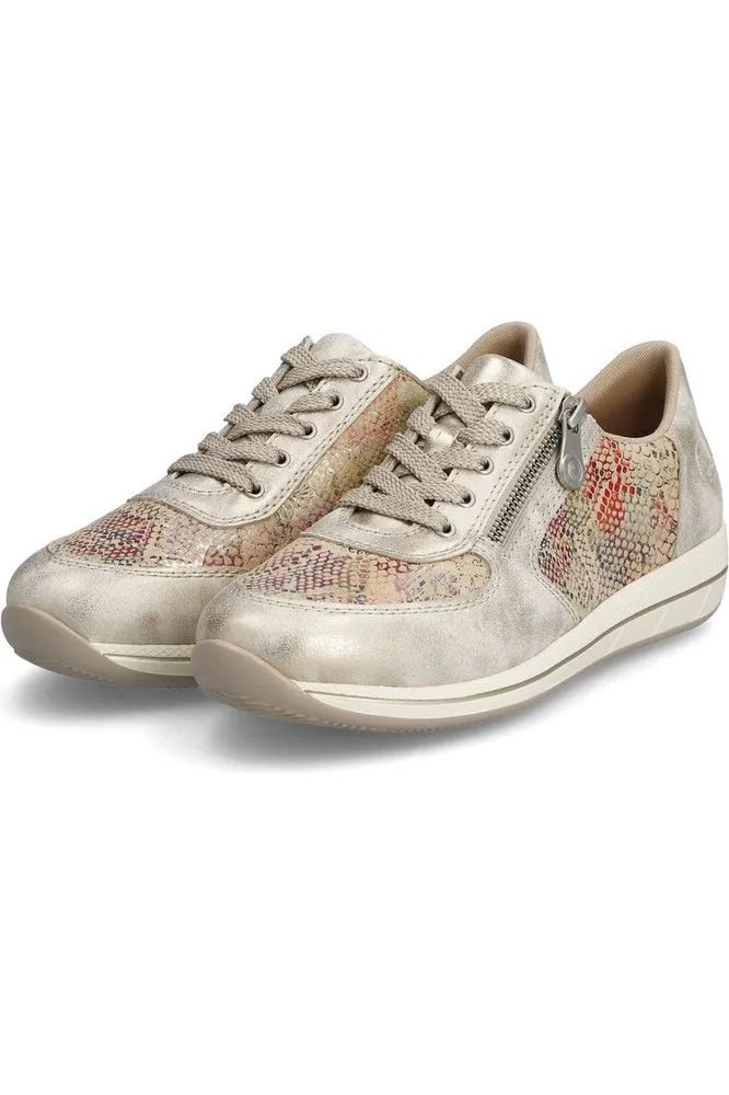 Rieker ladies lace up shoe N1112-91 in Multi