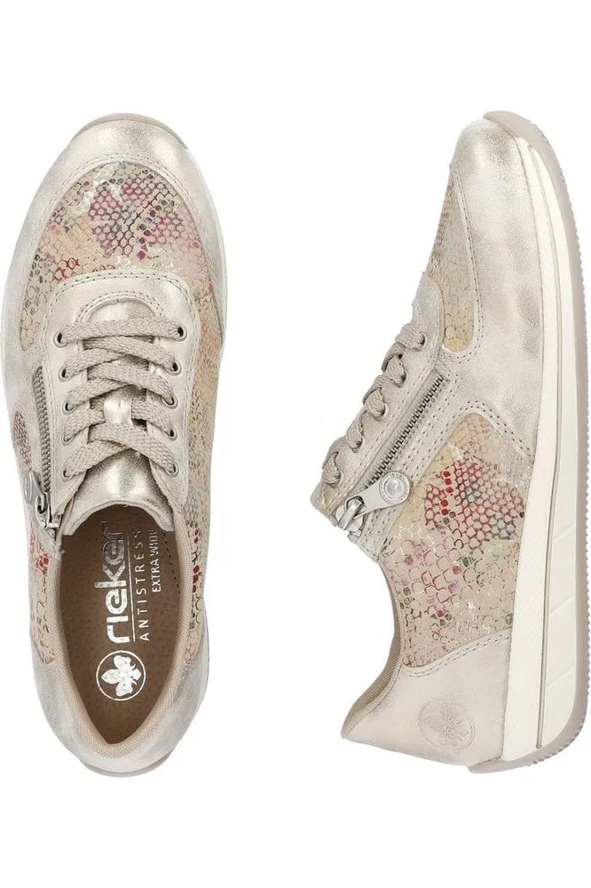 Rieker ladies lace up shoe N1112-91 in Multi