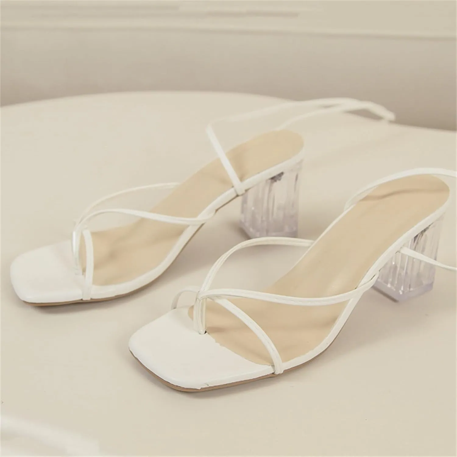 Sandals Heels for Women 2025 Stiletto Spaghetti Party Clip Toe Slingback Strappy Wedding Slippers Sexy Slides