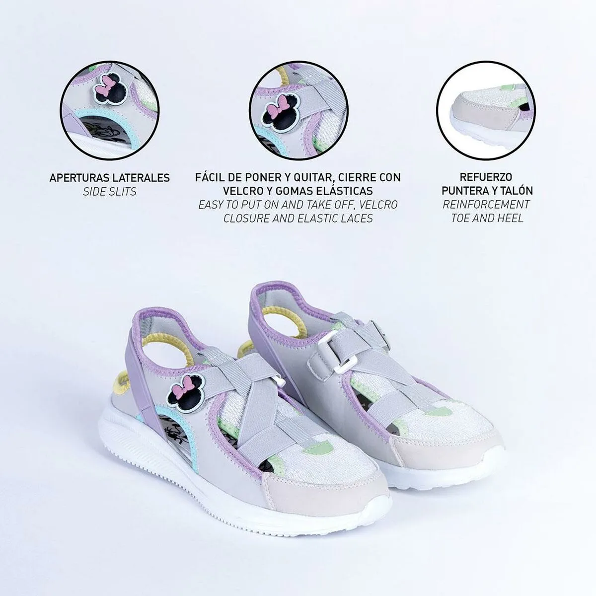 Sports Shoes For Kids Minnie Mouse Lilac