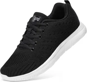 STQ Tennis Shoes Womens Lightweight Comfortable Walking Shoes Athletic Fashion Workout Gym Cross Training Sneakers