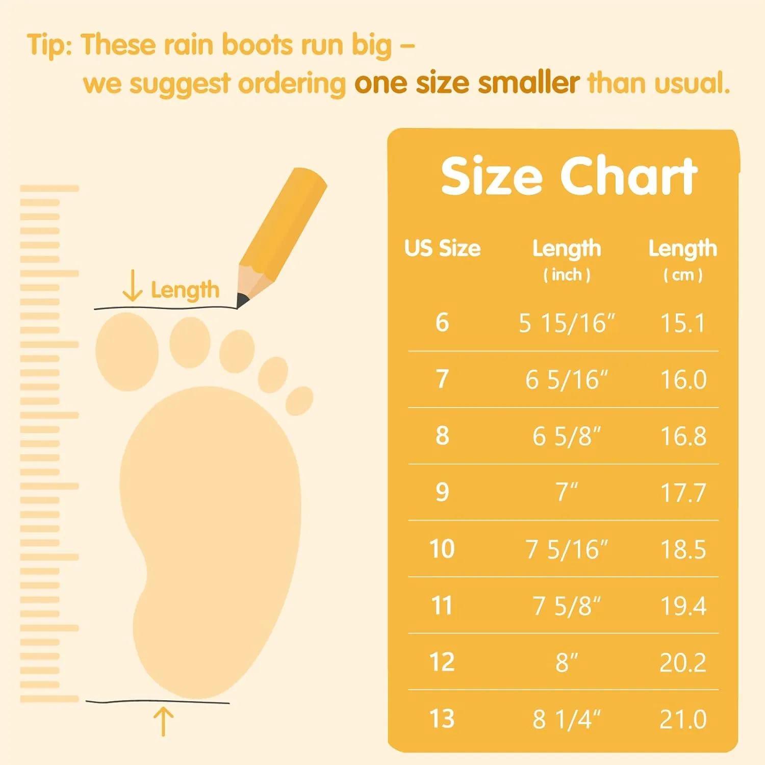 Toddler Rain Boots,Waterproof kids Chelsea Rain Boots for Boys and Girls