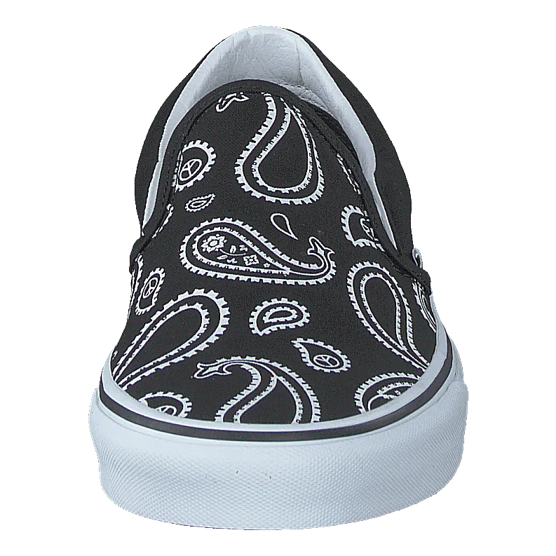 Ua Classic Slip-on (peace Paisley) Blk/trwht