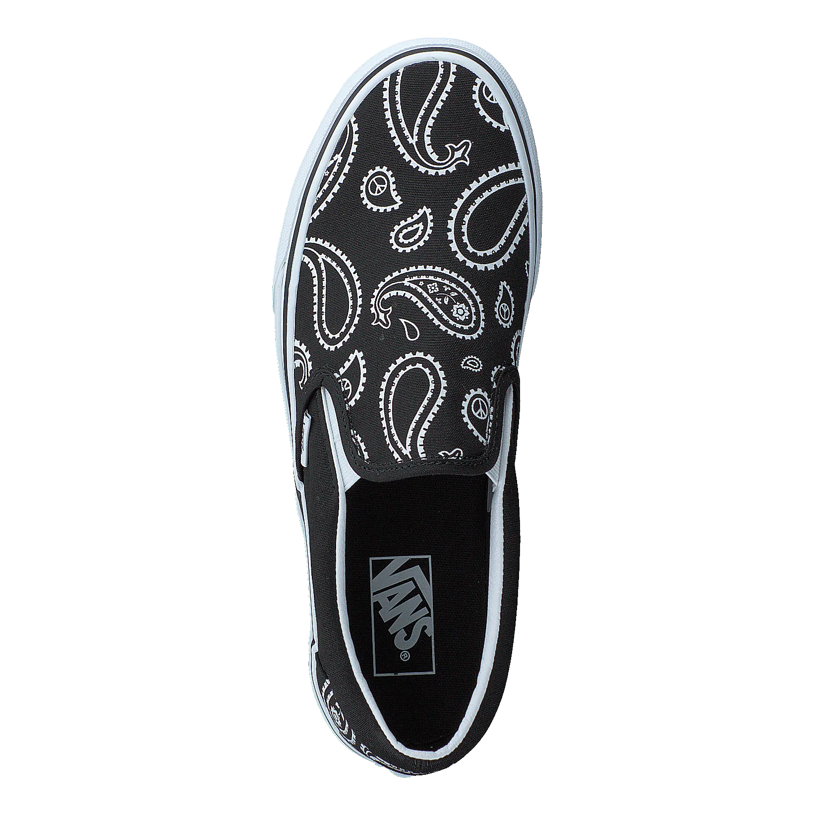 Ua Classic Slip-on (peace Paisley) Blk/trwht